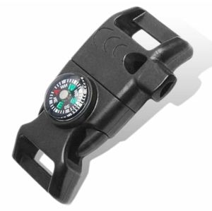 Compass Fire Starter Whistle Buckle NWT